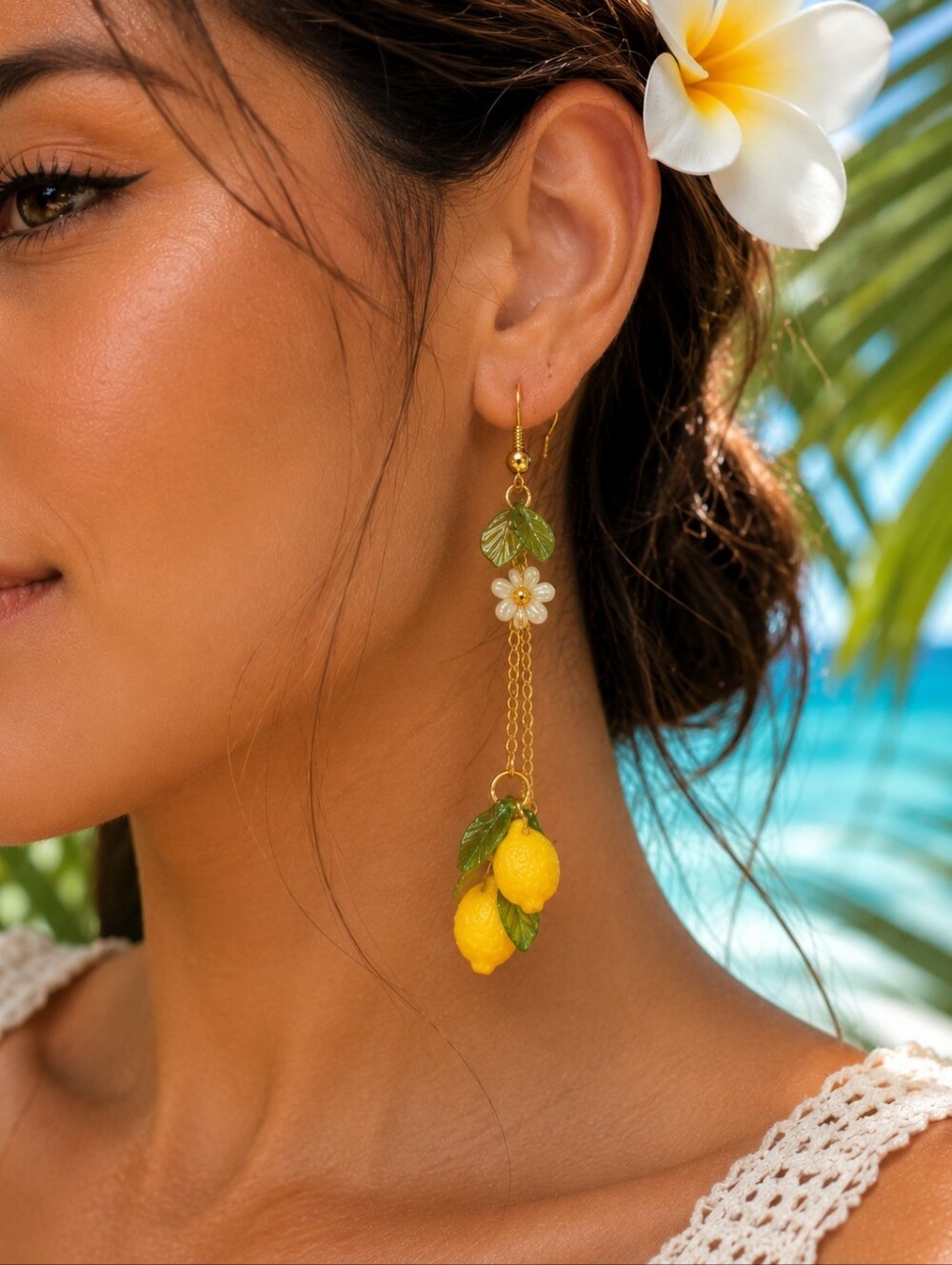 MODCLOTH LEMON DROP EARRINGS